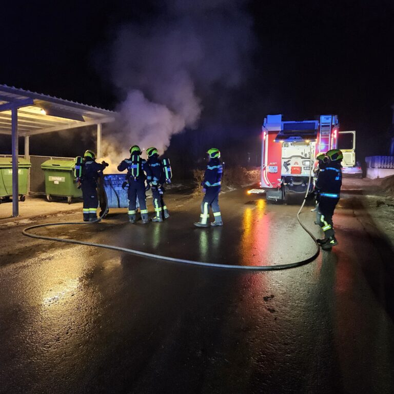 Mehr über den Artikel erfahren Nächtlicher Mistkübelbrand